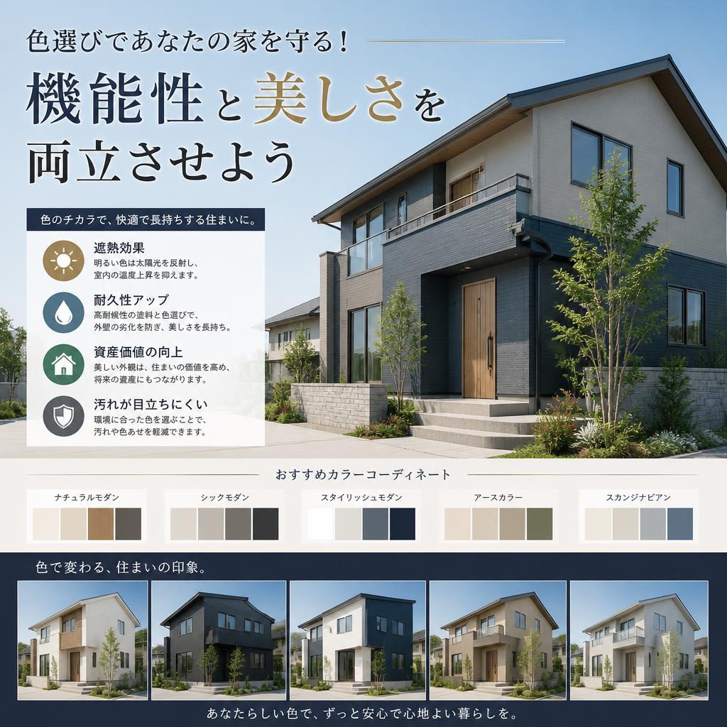 色選びであなたの家を守る！機能性と美しさを両立させよう