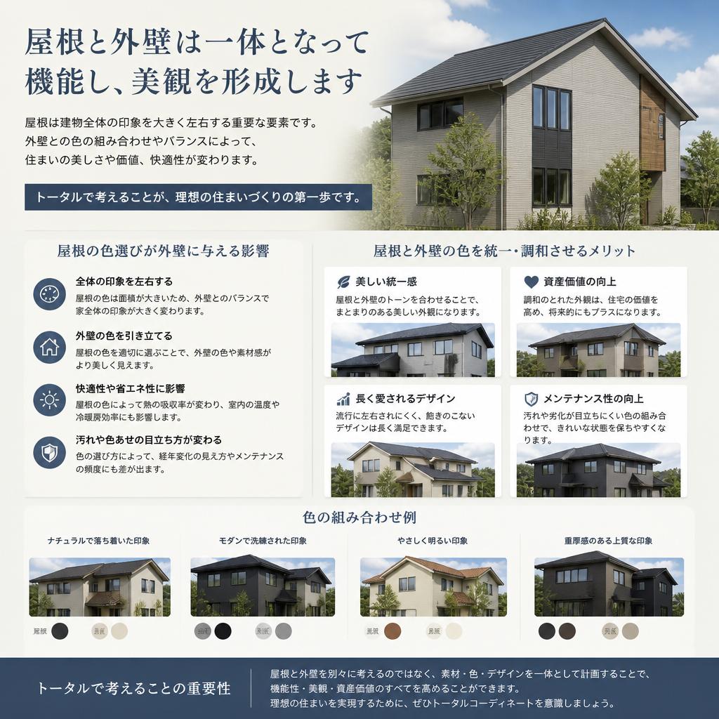 屋根と外壁の相乗効果